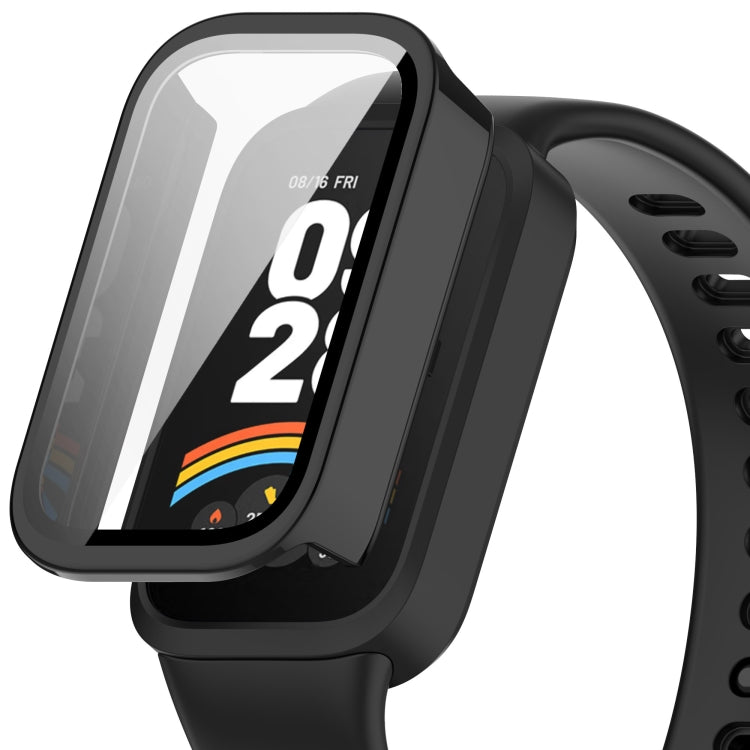 For Xiaomi Smart Band 9 Active Tempered Glass Film Integrated PC Watch Protective Case