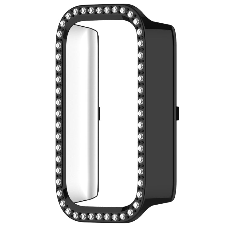For Xiaomi Smart Band 9 Active Diamond PC Half Coverage Watch Protective Case