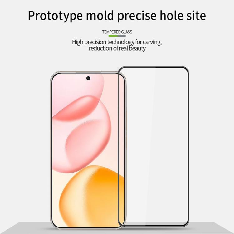 For Honor 400 Global 156.5mm MOFI 9H 3D Explosion-proof Curved Screen Tempered Glass Film - Black
