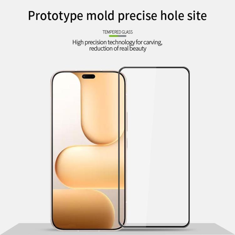 For Honor 600 Lite Global / X80i MOFI 9H 3D Explosion-proof Curved Screen Tempered Glass Film - Black