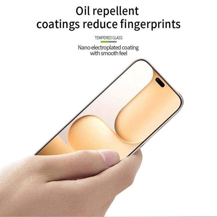 For Honor 600 Lite Global / X80i MOFI 9H 3D Explosion-proof Curved Screen Tempered Glass Film - Black