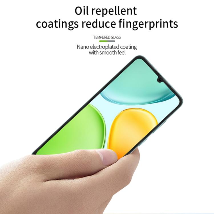For Honor X6d 5G / 500 Smart MOFI 9H 3D Explosion-proof Curved Screen Tempered Glass Film - Black