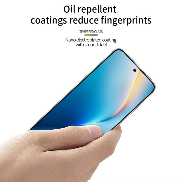 For Honor Win / Win RT 5G MOFI 9H 3D Explosion-proof Curved Screen Tempered Glass Film - Black