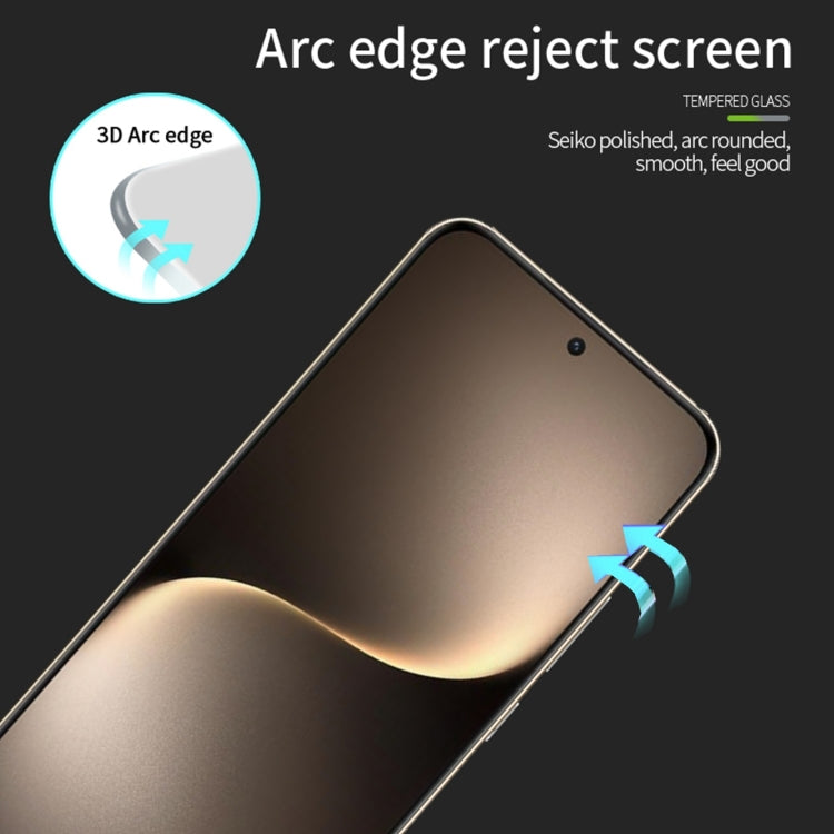 For Honor Magic7 PINWUYO 9H 3D Curved Full Screen Explosion-proof Tempered Glass Film - Black