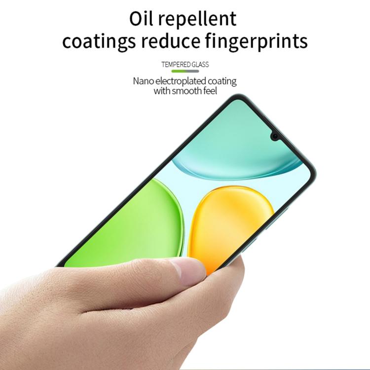 For Honor X6d / 500 Smart PINWUYO 9H 3D Curved Full Screen Explosion-proof Tempered Glass Film - Black