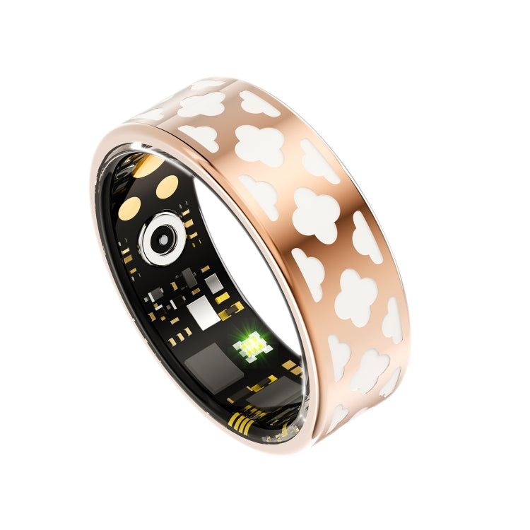 R10M SIZE 7 Smart Ring, Support Heart Rate / Blood Oxygen / Sleep Monitoring / Multiple Sports Modes - Rose Gold