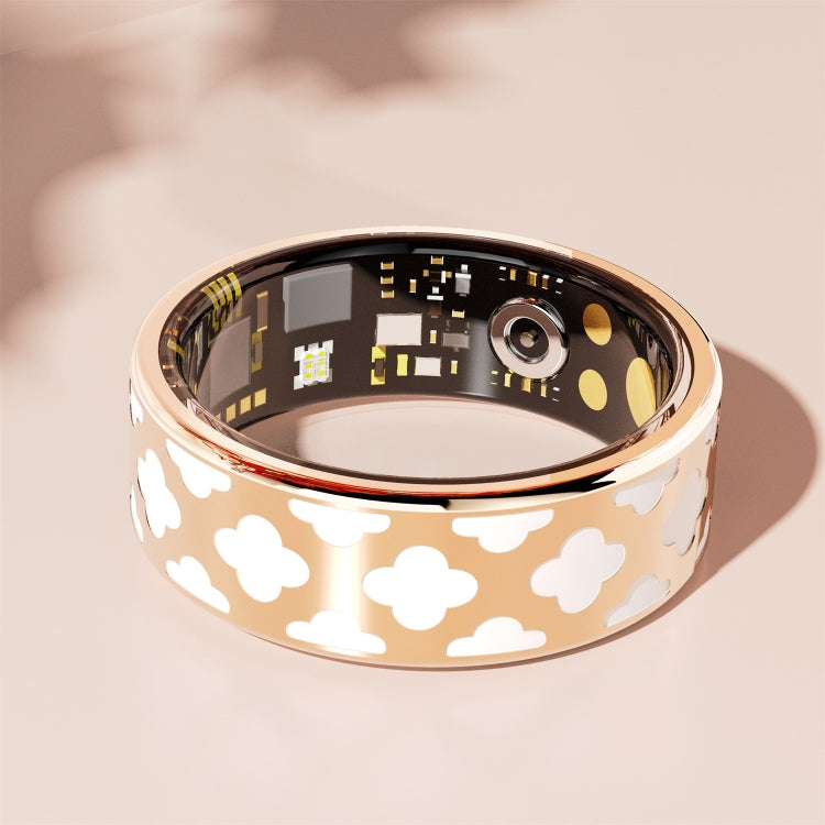 R10M SIZE 9 Smart Ring, Support Heart Rate / Blood Oxygen / Sleep Monitoring / Multiple Sports Modes - Rose Gold