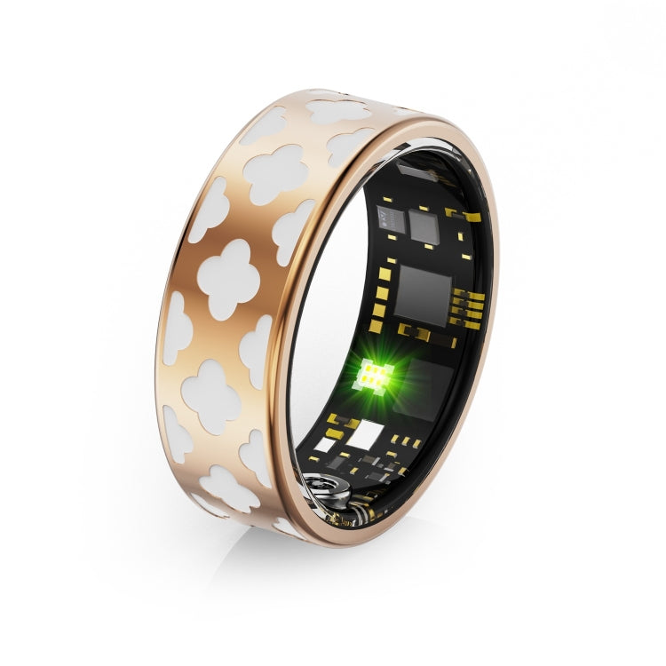 R10M SIZE 12 Smart Ring, Support Heart Rate / Blood Oxygen / Sleep Monitoring / Multiple Sports Modes - Rose Gold