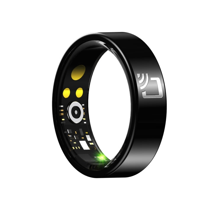 R20 SIZE 7 Smart Ring, Support Heart Rate / Blood Oxygen / Sleep Monitoring / Multiple Sports Modes - Black