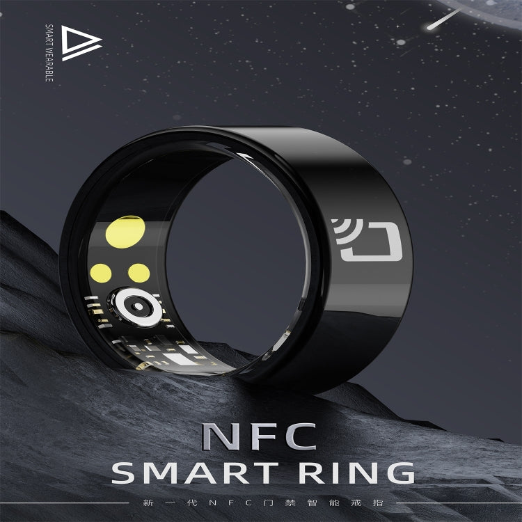 R20 SIZE 9 Smart Ring, Support Heart Rate / Blood Oxygen / Sleep Monitoring / Multiple Sports Modes - Black