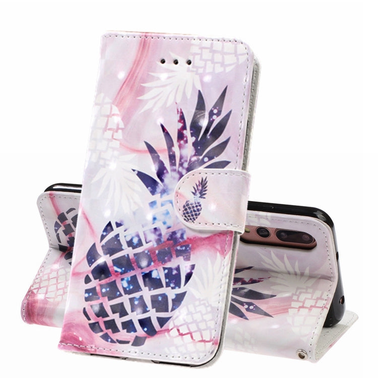 3D Visual Painting Left And Right Open Leather Case for Huawei P20 Pro& P20 Plus , With Bracket & Card Slot & Wallet & Bracelet