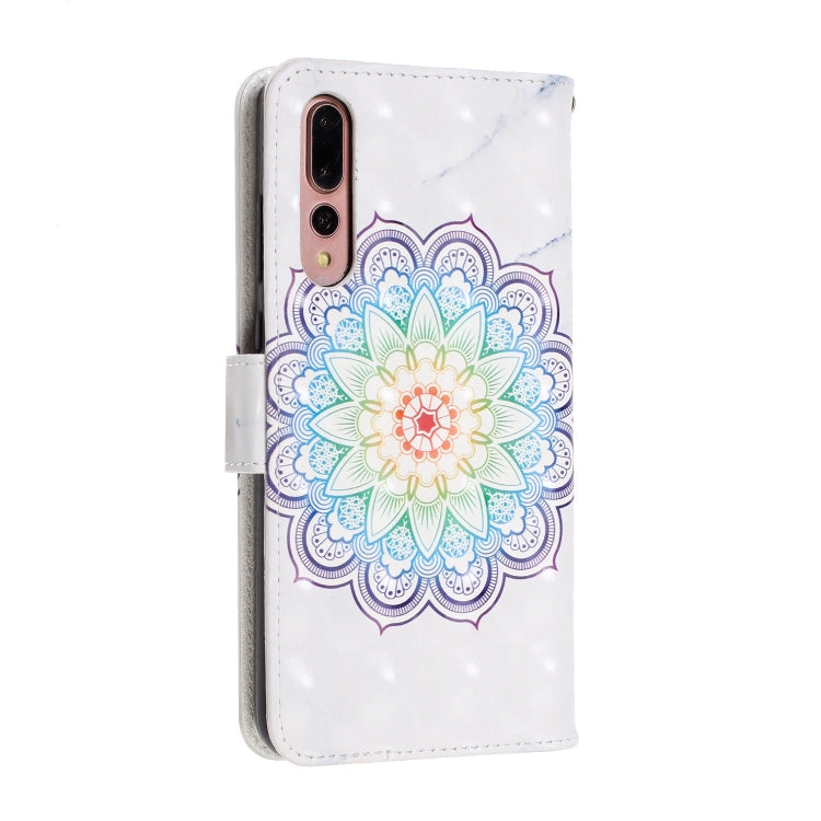 3D Visual Painting Left And Right Open Leather Case for Huawei P20 Pro& P20 Plus , With Bracket & Card Slot & Wallet & Bracelet