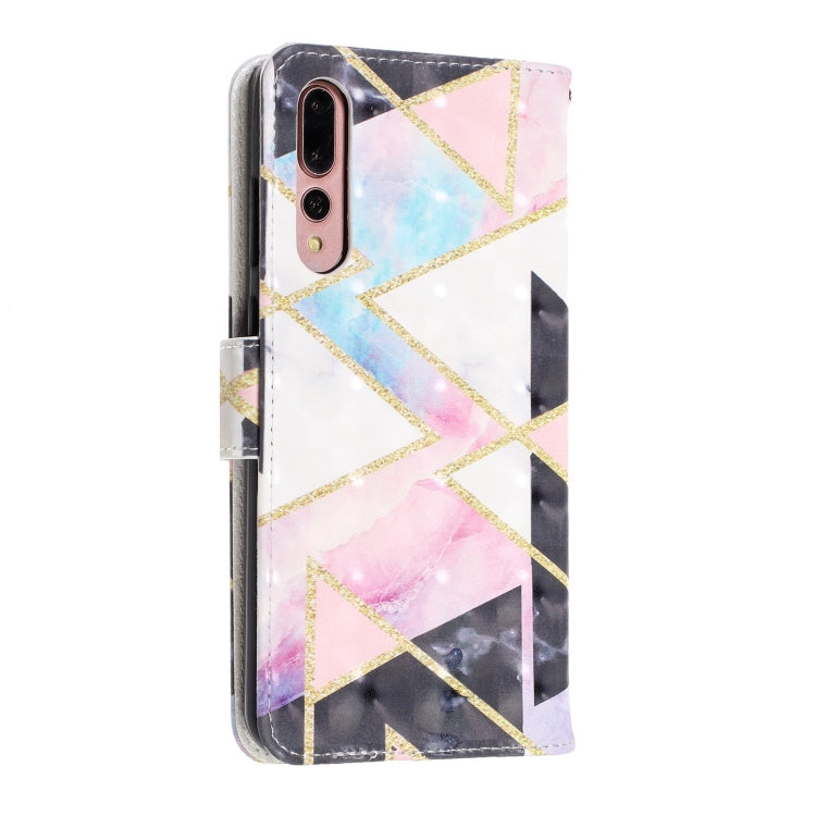 3D Visual Painting Left And Right Open Leather Case for Huawei P20 Pro& P20 Plus , With Bracket & Card Slot & Wallet & Bracelet