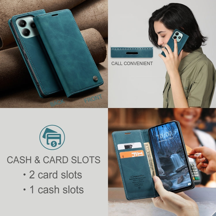 For Redmi Note 14 5G CaseMe 013 Multifunctional Horizontal Flip Leather Phone Case