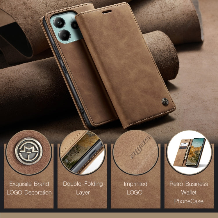 For Redmi Note 14 5G CaseMe 013 Multifunctional Horizontal Flip Leather Phone Case
