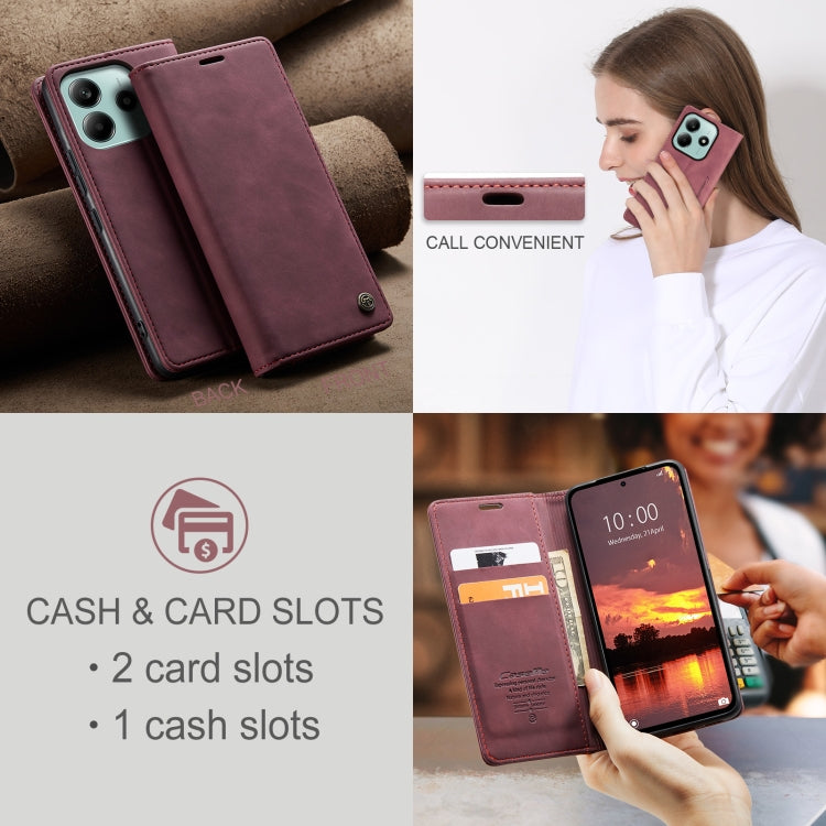 For Redmi Note 14 5G CaseMe 013 Multifunctional Horizontal Flip Leather Phone Case