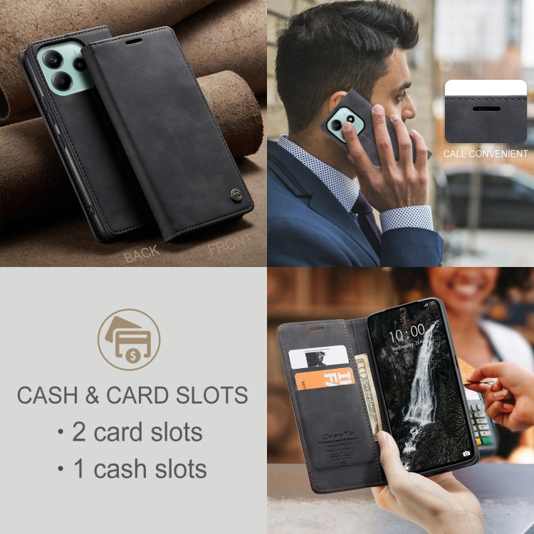 For Redmi Note 14 5G CaseMe 013 Multifunctional Horizontal Flip Leather Phone Case