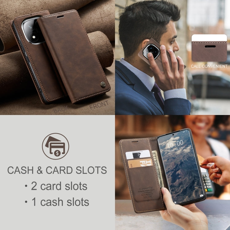 For Redmi Note 14 Pro 5G CaseMe 013 Multifunctional Horizontal Flip Leather Phone Case