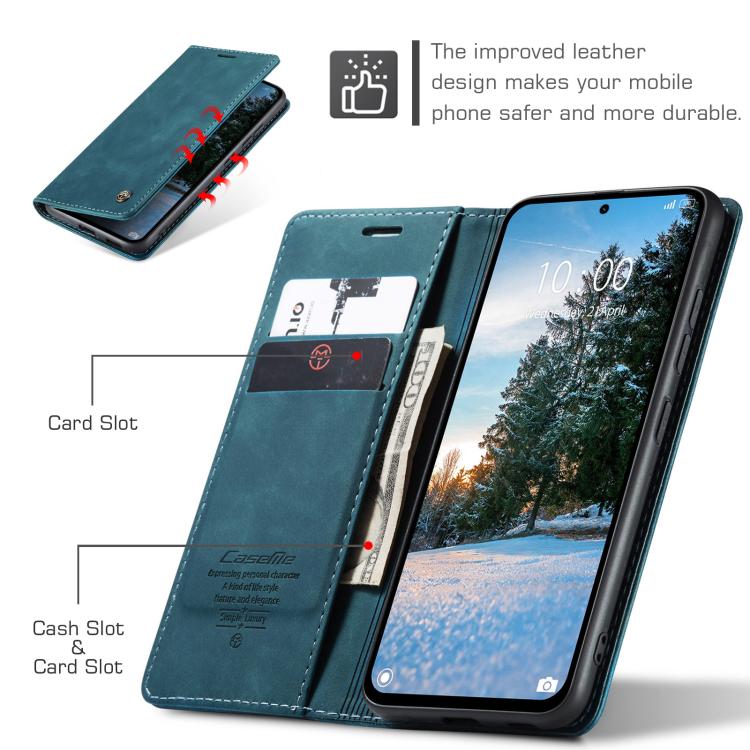 For Redmi Note 14 4G 163.25mm CaseMe 013 Multifunctional Horizontal Flip Leather Phone Case