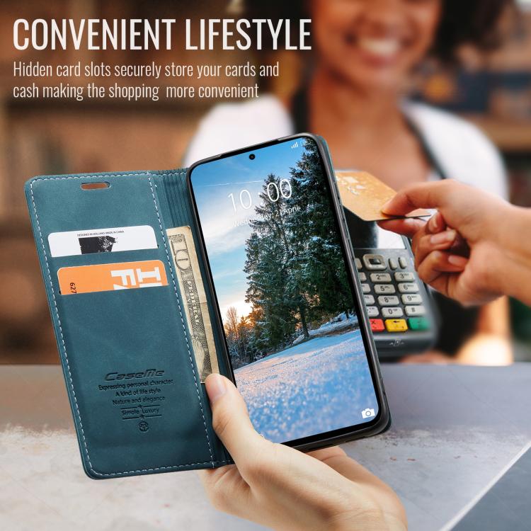 For Redmi Note 14 4G 163.25mm CaseMe 013 Multifunctional Horizontal Flip Leather Phone Case