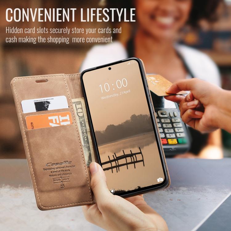 For Redmi Note 14 4G 163.25mm CaseMe 013 Multifunctional Horizontal Flip Leather Phone Case