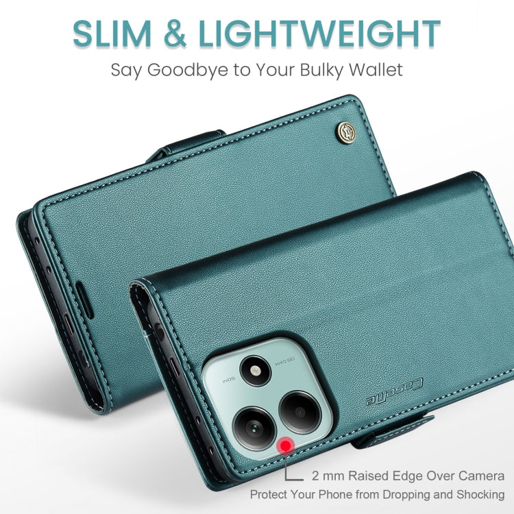 For Redmi Note 14 5G CaseMe 023 Butterfly Buckle Litchi Texture RFID Anti-theft Leather Phone Case