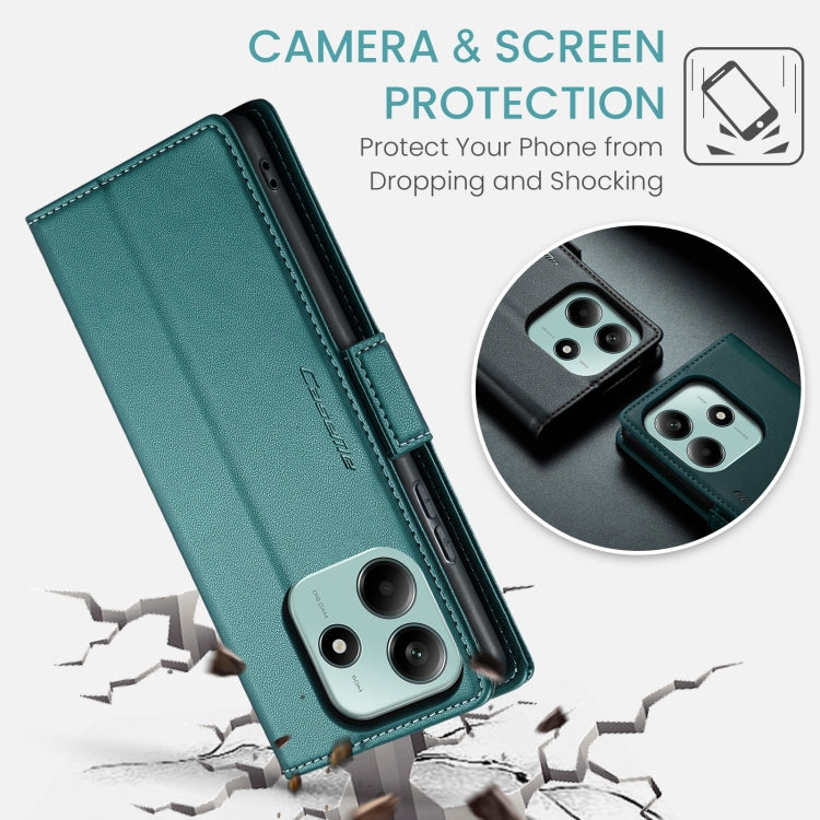 For Redmi Note 14 5G CaseMe 023 Butterfly Buckle Litchi Texture RFID Anti-theft Leather Phone Case