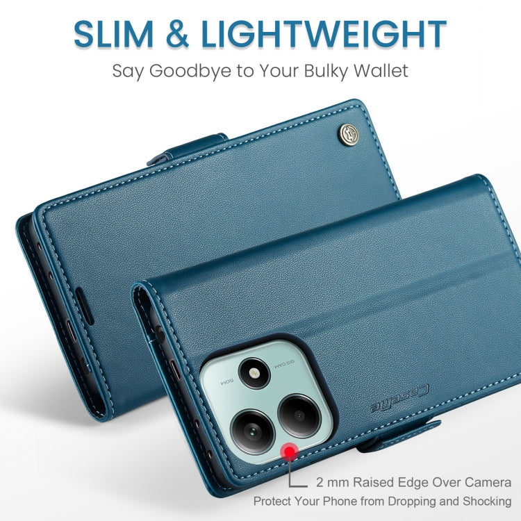 For Redmi Note 14 5G CaseMe 023 Butterfly Buckle Litchi Texture RFID Anti-theft Leather Phone Case