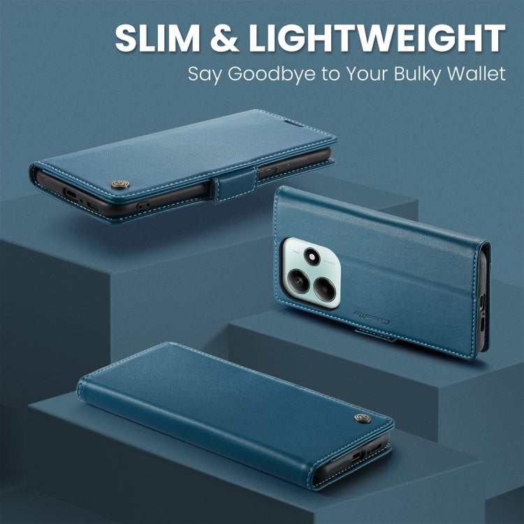 For Redmi Note 14 5G CaseMe 023 Butterfly Buckle Litchi Texture RFID Anti-theft Leather Phone Case