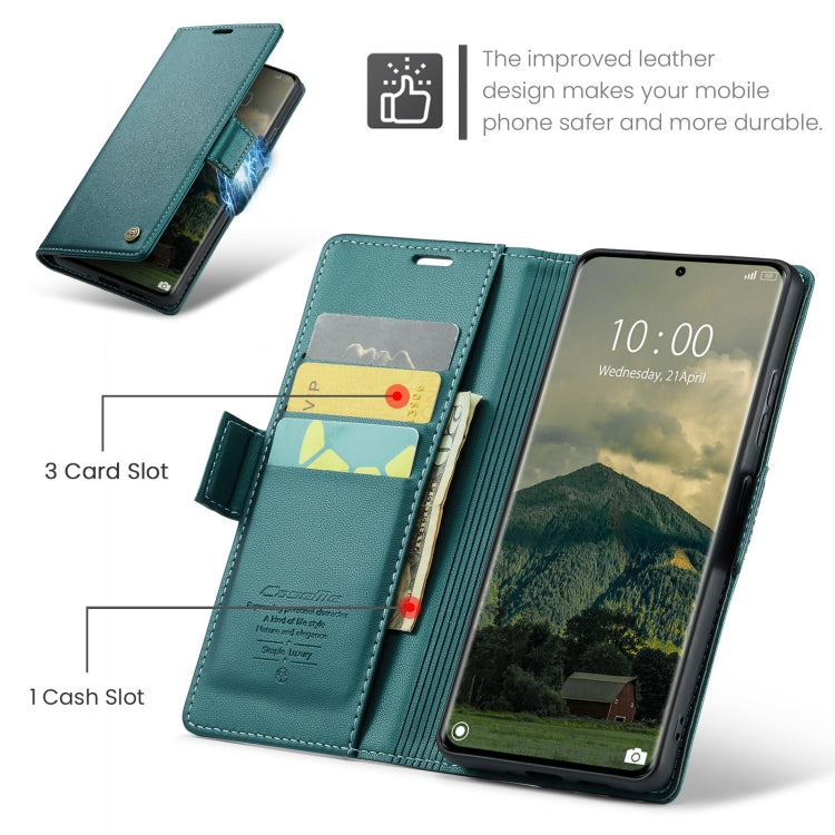 For Redmi Note 14 Pro 5G CaseMe 023 Butterfly Buckle Litchi Texture RFID Anti-theft Leather Phone Case