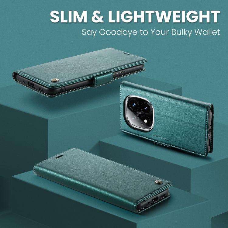 For Redmi Note 14 Pro 5G CaseMe 023 Butterfly Buckle Litchi Texture RFID Anti-theft Leather Phone Case