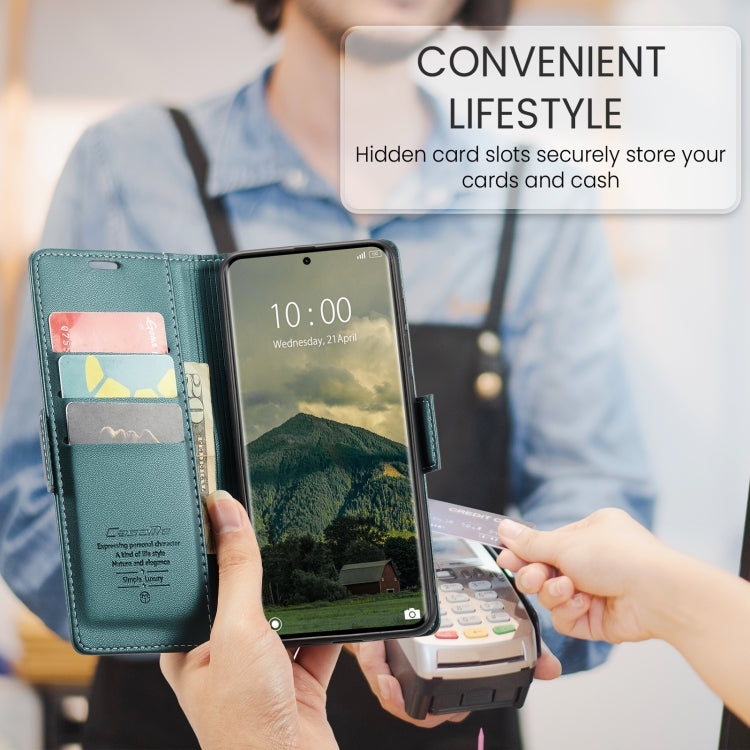 For Redmi Note 14 Pro 5G CaseMe 023 Butterfly Buckle Litchi Texture RFID Anti-theft Leather Phone Case
