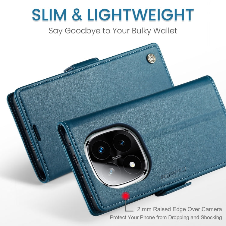 For Redmi Note 14 Pro 5G CaseMe 023 Butterfly Buckle Litchi Texture RFID Anti-theft Leather Phone Case