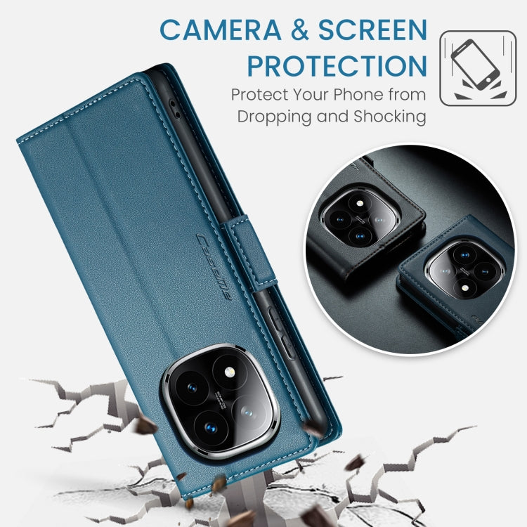 For Redmi Note 14 Pro 5G CaseMe 023 Butterfly Buckle Litchi Texture RFID Anti-theft Leather Phone Case