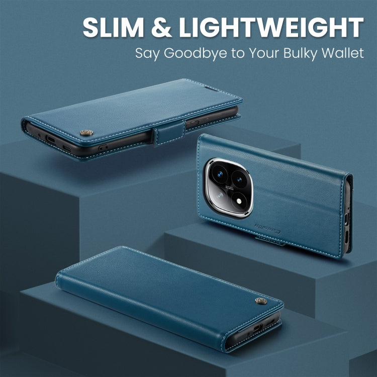 For Redmi Note 14 Pro 5G CaseMe 023 Butterfly Buckle Litchi Texture RFID Anti-theft Leather Phone Case
