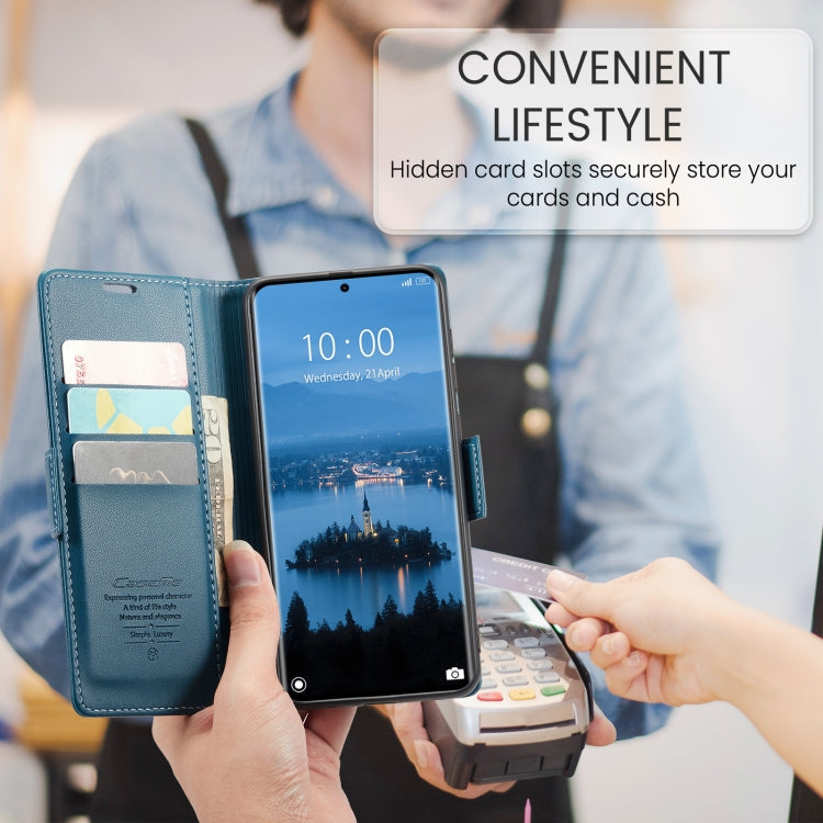 For Redmi Note 14 Pro 5G CaseMe 023 Butterfly Buckle Litchi Texture RFID Anti-theft Leather Phone Case