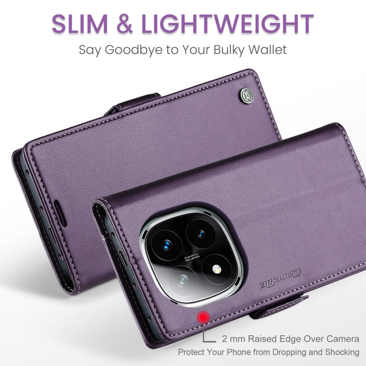 For Redmi Note 14 Pro 5G CaseMe 023 Butterfly Buckle Litchi Texture RFID Anti-theft Leather Phone Case