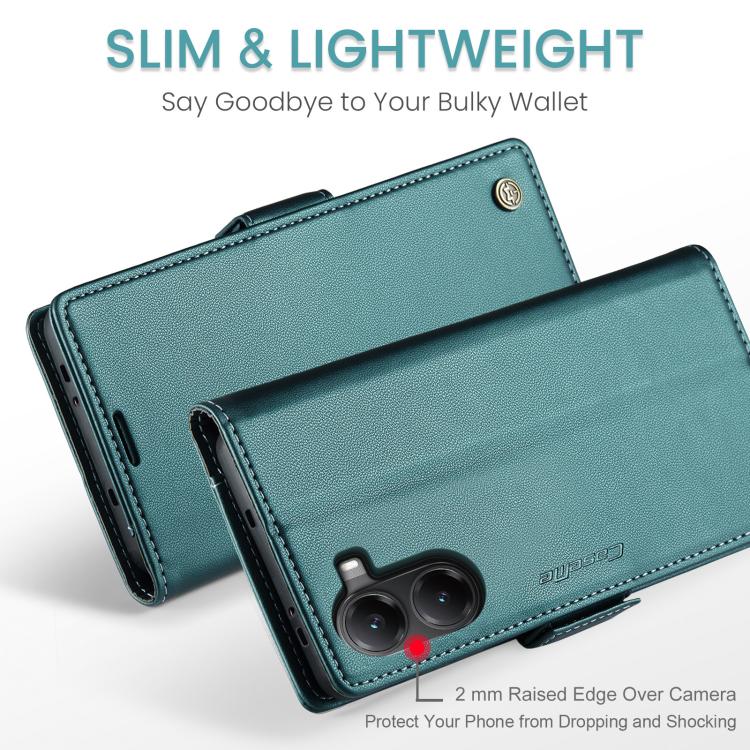 For Xiaomi Poco X7 Pro CaseMe 023 Butterfly Buckle Litchi Texture RFID Anti-theft Leather Phone Case