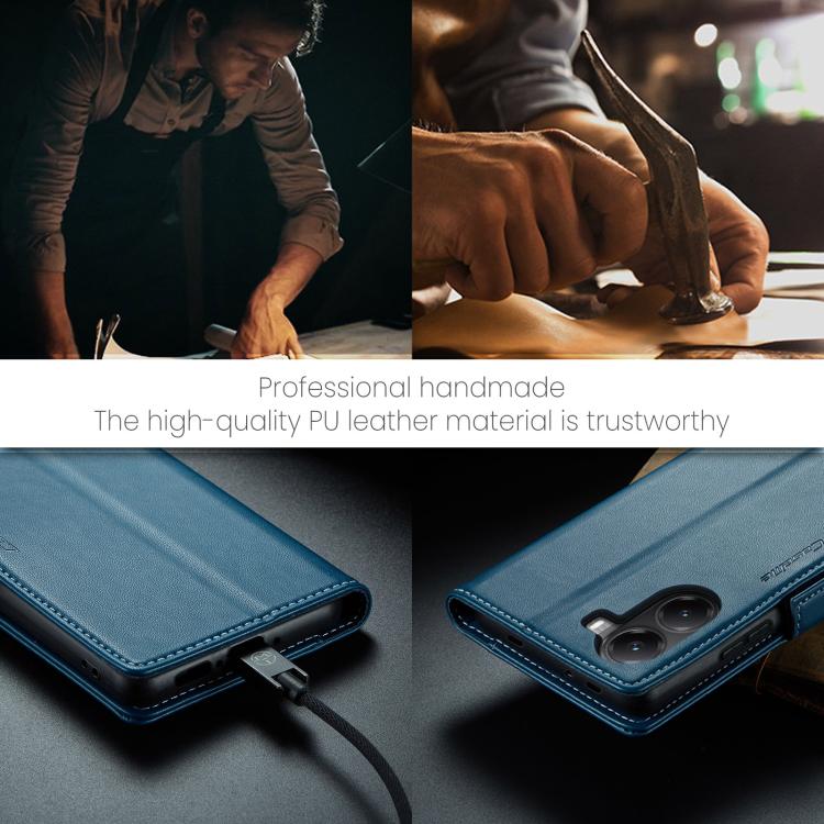 For Xiaomi Poco X7 Pro CaseMe 023 Butterfly Buckle Litchi Texture RFID Anti-theft Leather Phone Case