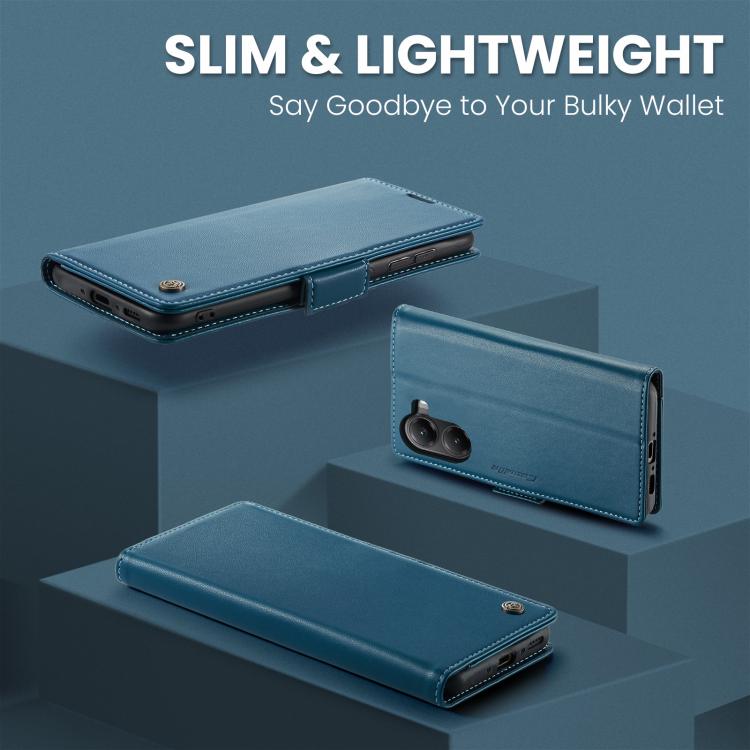 For Xiaomi Poco X7 Pro CaseMe 023 Butterfly Buckle Litchi Texture RFID Anti-theft Leather Phone Case