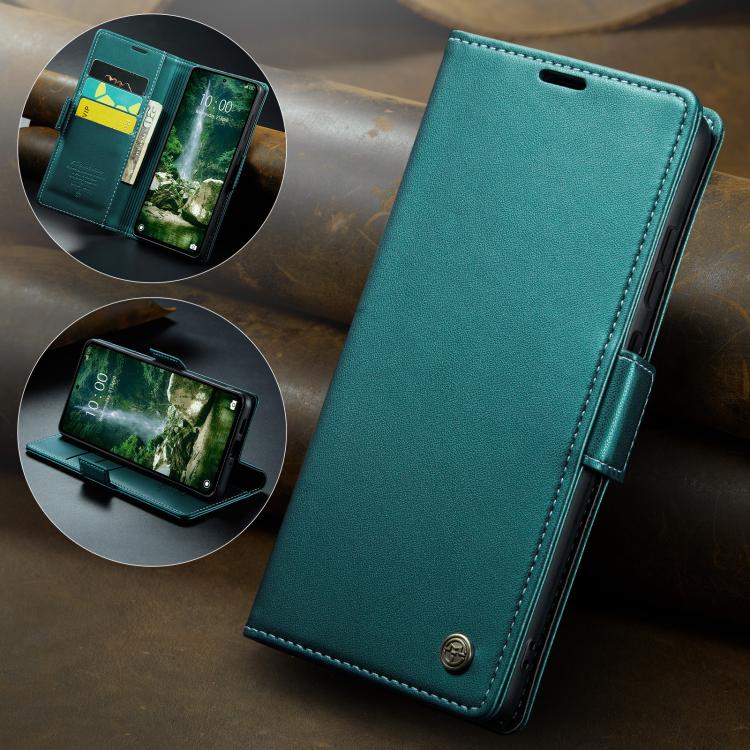 For Xiaomi Poco F7 Pro / F7 Ultra CaseMe 023 Butterfly Buckle Litchi Texture RFID Anti-theft Leather Phone Case