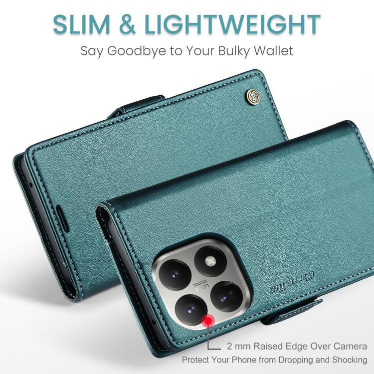 For Xiaomi 15T CaseMe 023 Butterfly Buckle Litchi Texture RFID Anti-theft Leather Phone Case