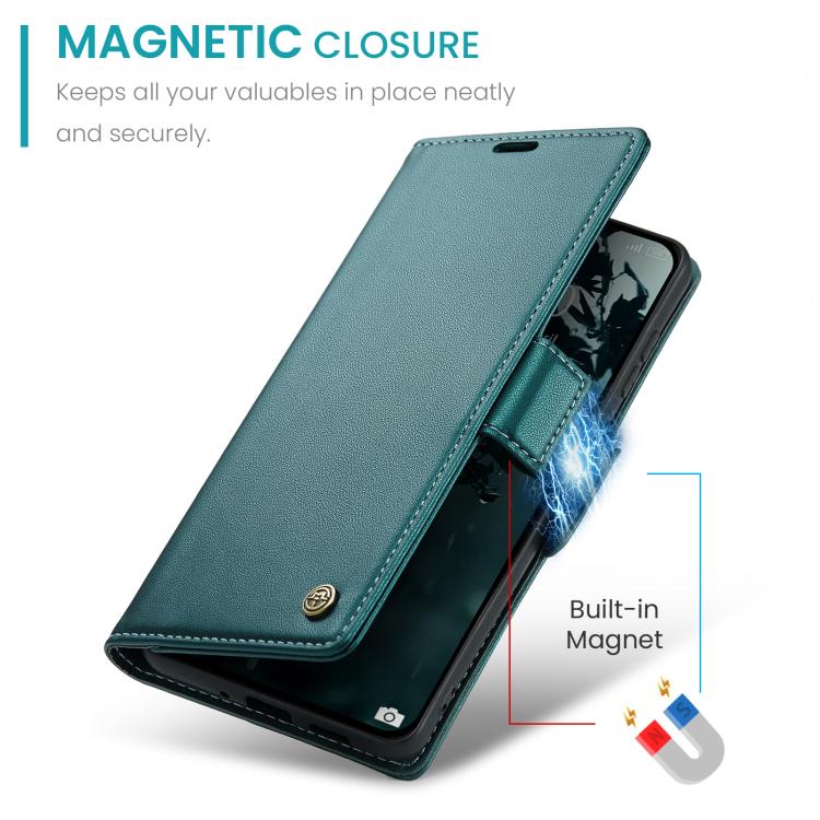 For Xiaomi 15T CaseMe 023 Butterfly Buckle Litchi Texture RFID Anti-theft Leather Phone Case