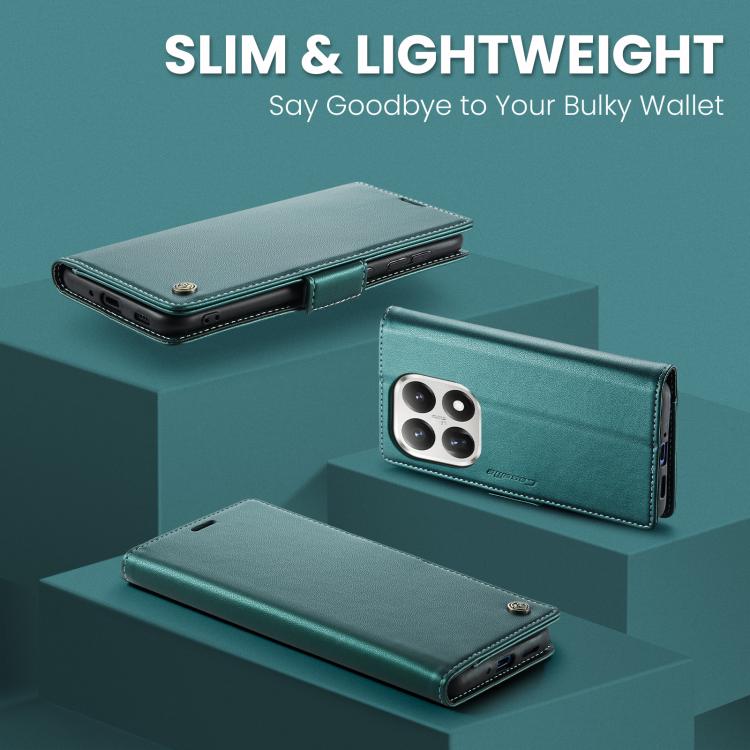 For Xiaomi 15T CaseMe 023 Butterfly Buckle Litchi Texture RFID Anti-theft Leather Phone Case