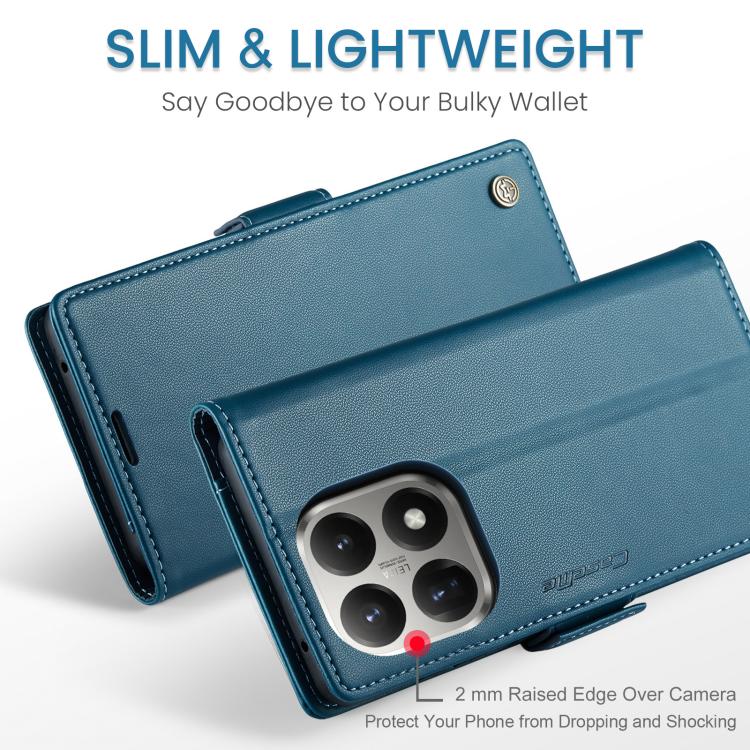 For Xiaomi 15T CaseMe 023 Butterfly Buckle Litchi Texture RFID Anti-theft Leather Phone Case