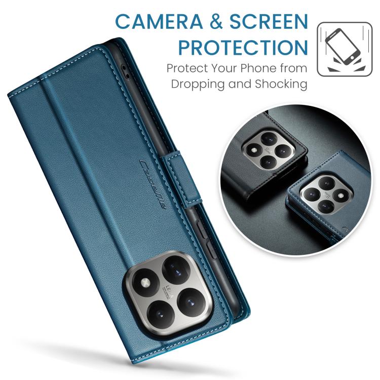 For Xiaomi 15T CaseMe 023 Butterfly Buckle Litchi Texture RFID Anti-theft Leather Phone Case