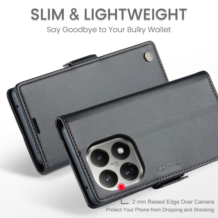 For Xiaomi 15T CaseMe 023 Butterfly Buckle Litchi Texture RFID Anti-theft Leather Phone Case