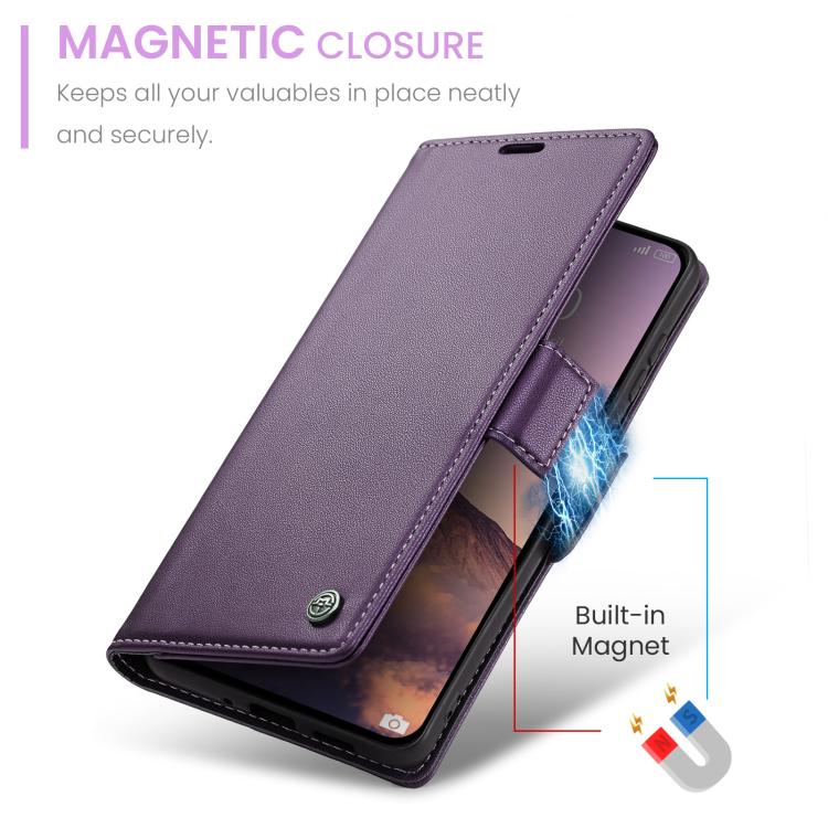 For Xiaomi 15T CaseMe 023 Butterfly Buckle Litchi Texture RFID Anti-theft Leather Phone Case