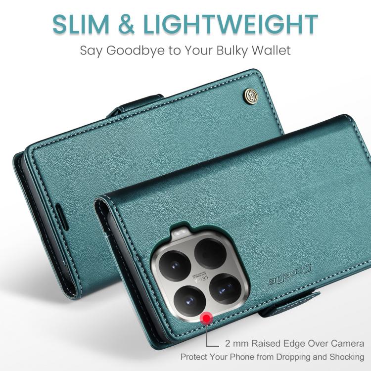 For Xiaomi 15T Pro CaseMe 023 Butterfly Buckle Litchi Texture RFID Anti-theft Leather Phone Case