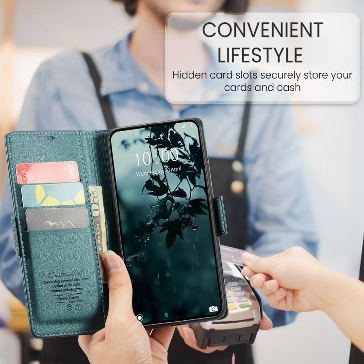 For Xiaomi 15T Pro CaseMe 023 Butterfly Buckle Litchi Texture RFID Anti-theft Leather Phone Case